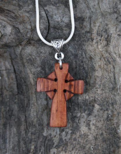 Rosewood Celtic cross necklaceRosewood Celtic cross necklace