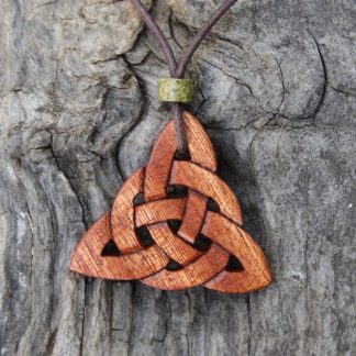 Mahogany Triquetra necklace